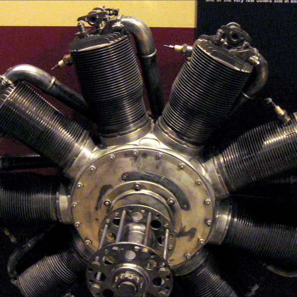 22.Германский двигатель Oberursel-UR-2 (копия Le Rhône 9J).