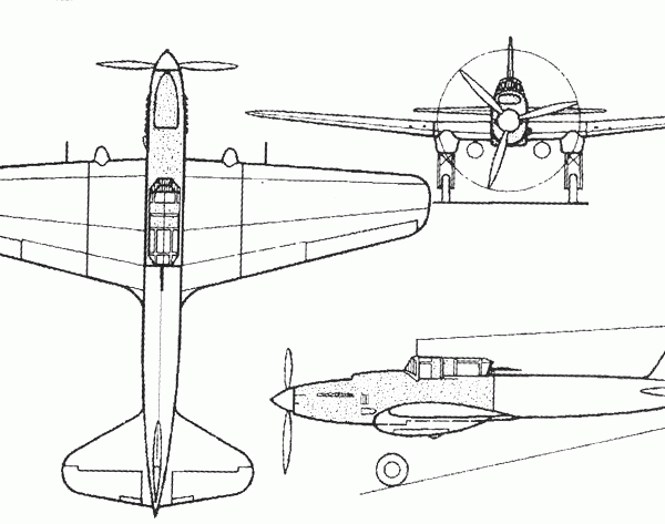 10.Ил-8 АМ-42 (№ 1). Схема.