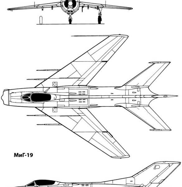 10.МиГ-19П. Схема.