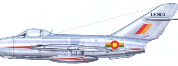 12.МиГ-17 ВВС Шри-Ланки. Рисунок.