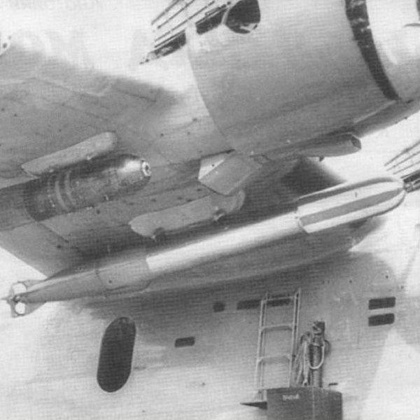 12г.Торпеда 45-36-АВА и мина АМД-500, подвешенные под крыло Бе-6.