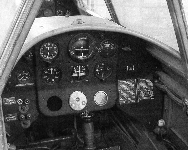 13.Приборная панель Як-18 (задняя кабина).