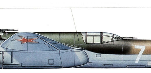 14.Ту-2С ВВС СССР. Рисунок.