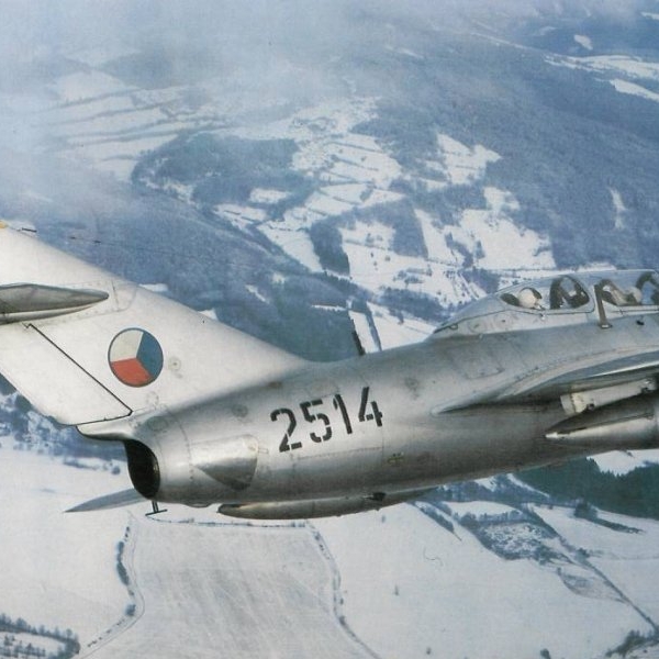 14а.МиГ-15УТИ ВВС Челословакии.1954 г.