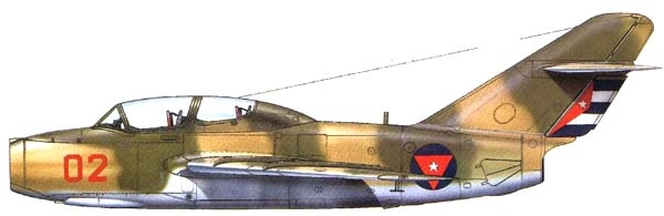 19.МиГ-15УТИ ВВС Кубы. Рисунок.