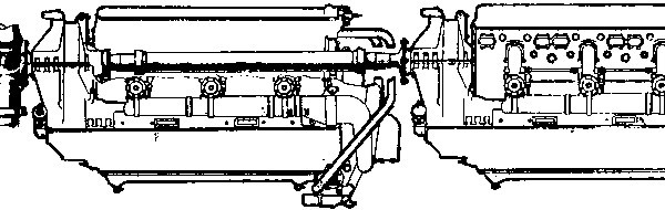 19.Спарка двигателей М-103. Схема.