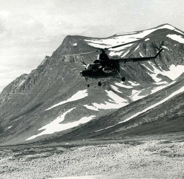 2.Ми-1А Аэрофлота. Харбейский поселок. 1961 г. 2