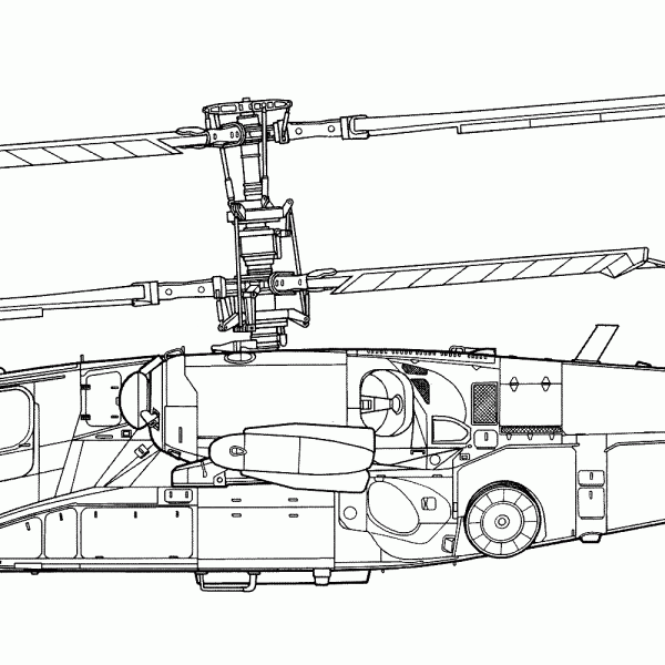 25.3-й опытный вертолёт В-80. Схема.