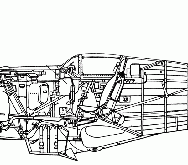27а.Компоновочная схема МиГ-3.