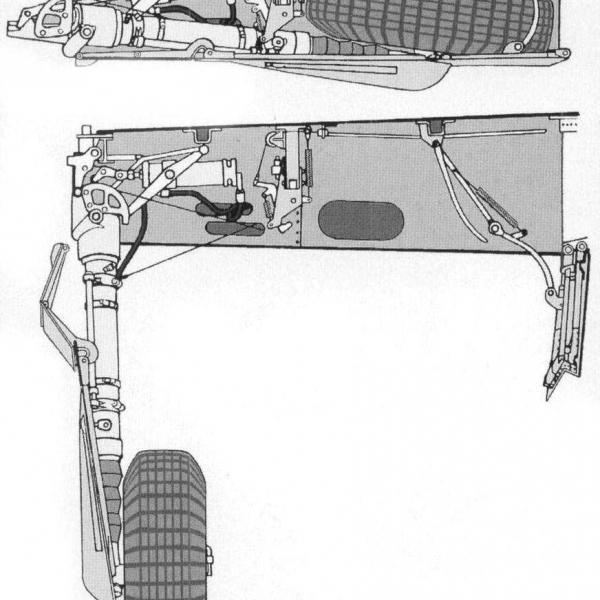 27б.Схема уборки шасси на МиГ-3.