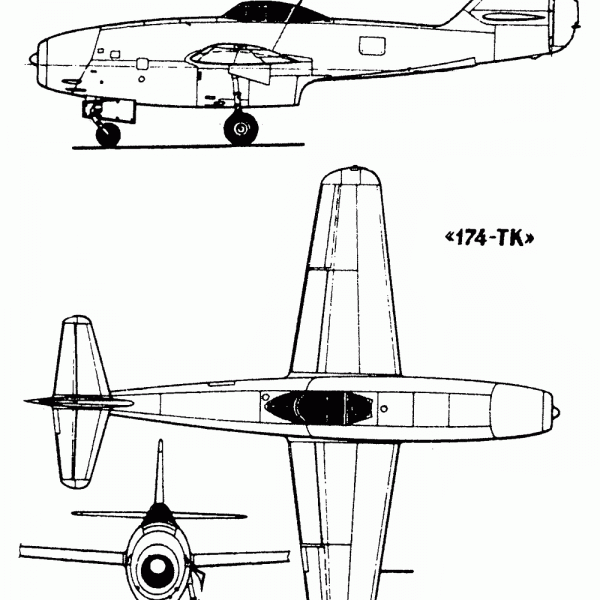 3.Ла-174ТК. Схема.