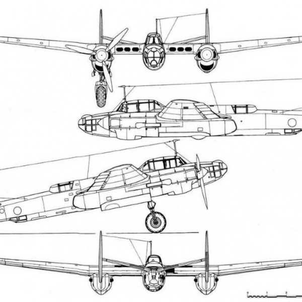3.Ту-2Д(67). Схема 1.