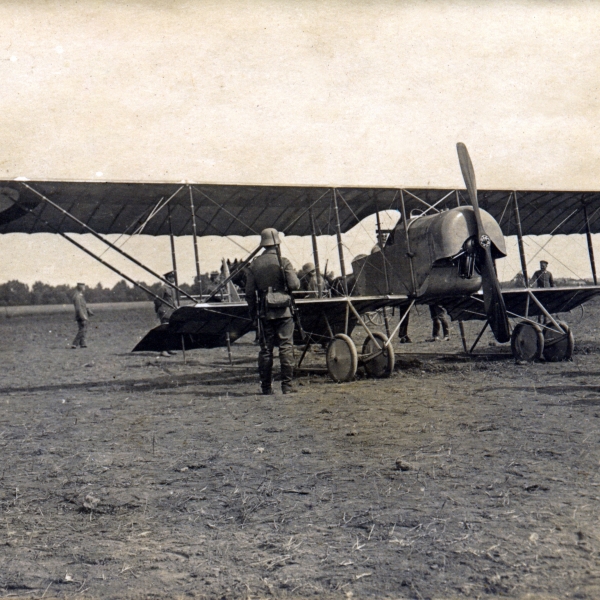4.Caudron G.III ВВС Франции захваченный немецкими войсками.