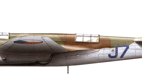 44.Avia B.71 ВВС Чехословакии. Рисунок.
