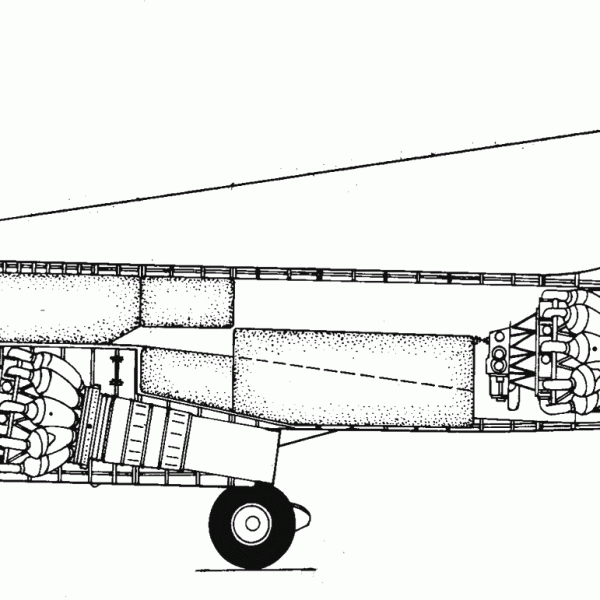 6.Компоновочная схема самолета Су-15 (первый).