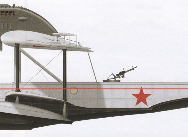 6.Летающая лодка РОМ-2. Рисунок.