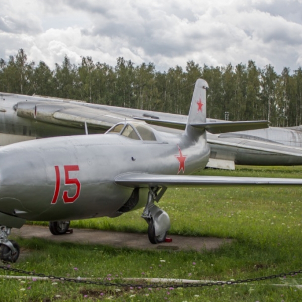 6а.Истребитель Як-23 в музее ВВС Монино.