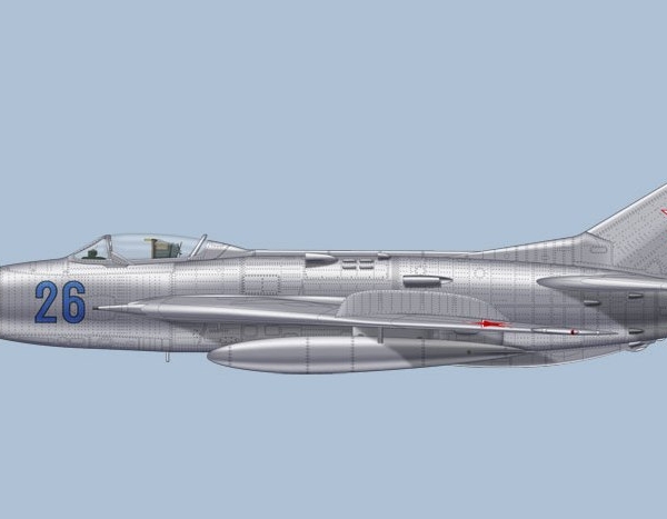 6а.МиГ-19 ВВС СССР. Рисунок.