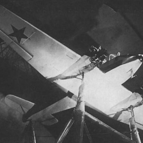 7.Як-6. ЦАГИ продувка в аэродинамической трубе Т-101. март 1943 г.