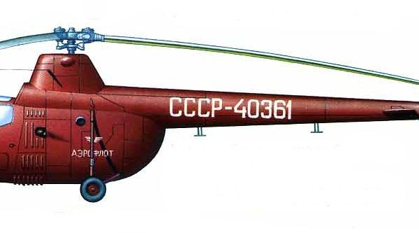 9.Ми-1Т Аэрофлота. Рисунок.