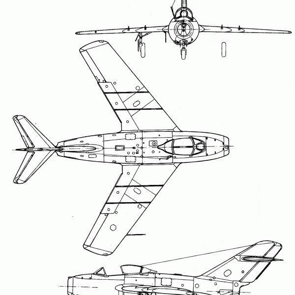 9.МиГ-15. Схема.
