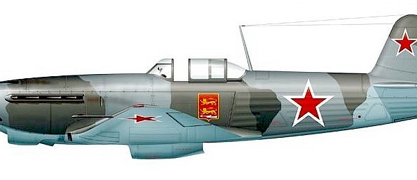 9.Як-9Т из состава Нормандии. Рисунок.