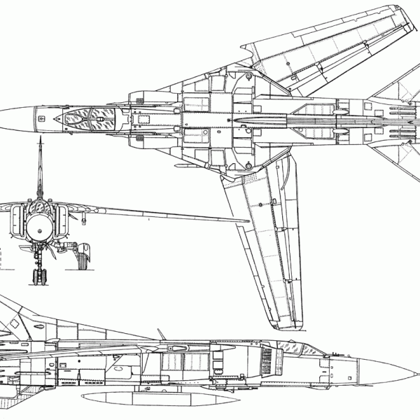 10.МиГ-23М. Схема.