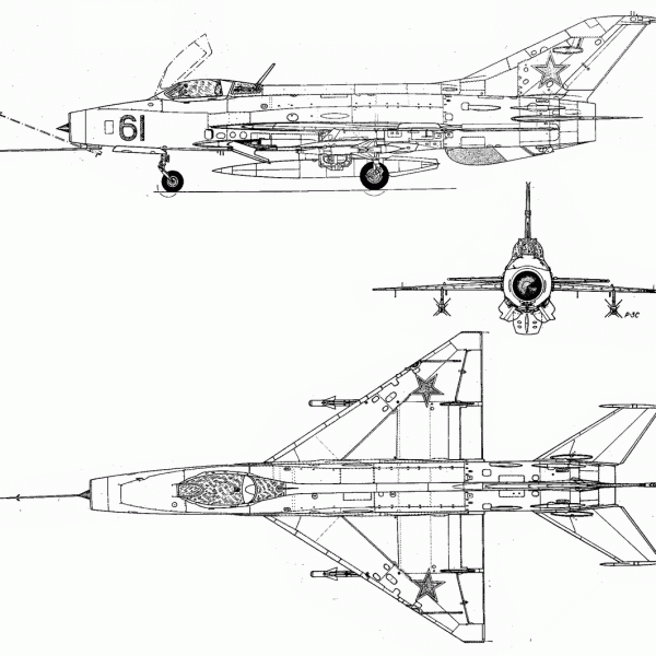10а.МиГ-21Ф. Схема.