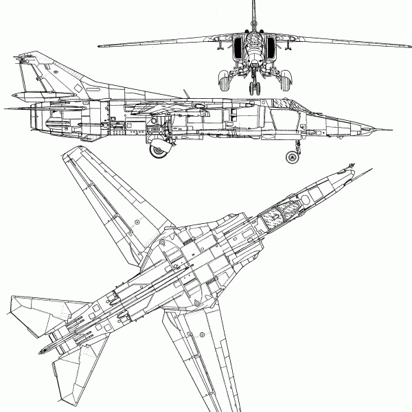 11.МиГ-27Д. Схема.