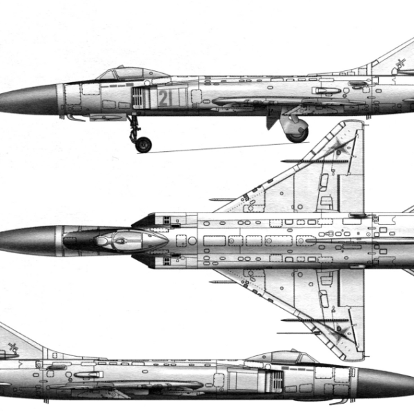 11.Проекции Су-15ТМ. Рисунок.