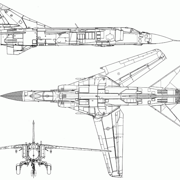 12.МиГ-23МЛ. Схема.