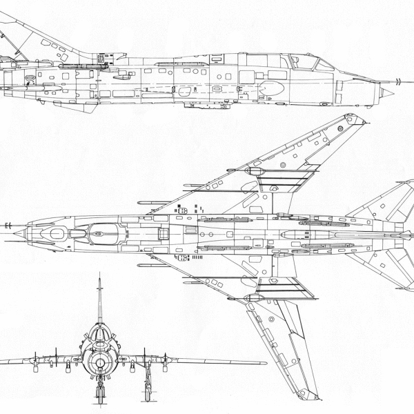 12.Су-22М4. Схема.