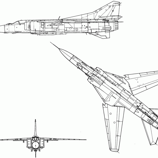 13.МиГ-23МФ. Схема 2.