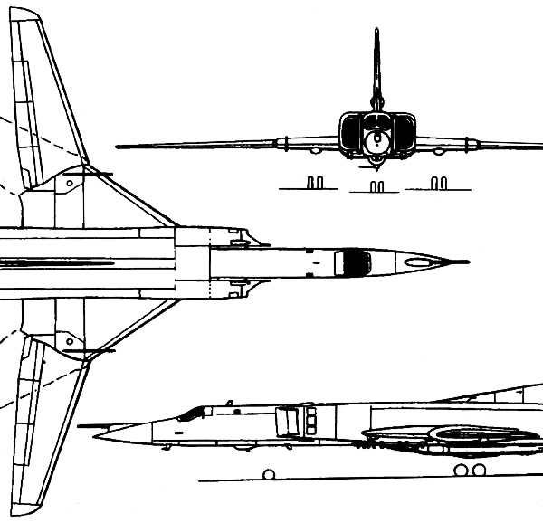 13.Ту-22М2. Схема.