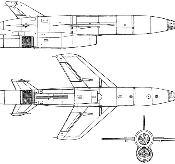 14.Противокорабельная крылатая ракета К-10С. Схема.