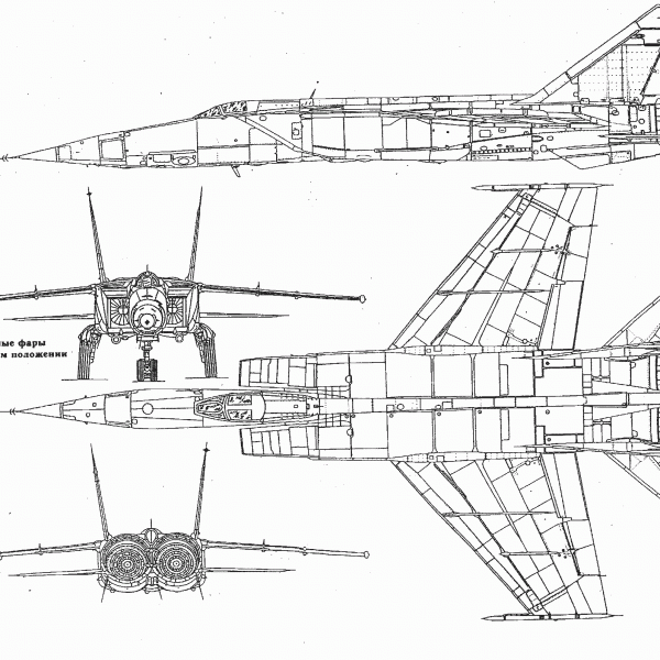 15.МиГ-25П. Схема.