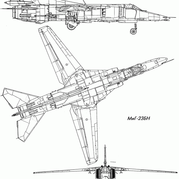 16.МиГ-23БН. Схема.