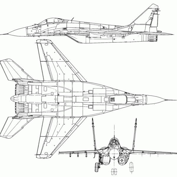 16.МиГ-29М. Схема.