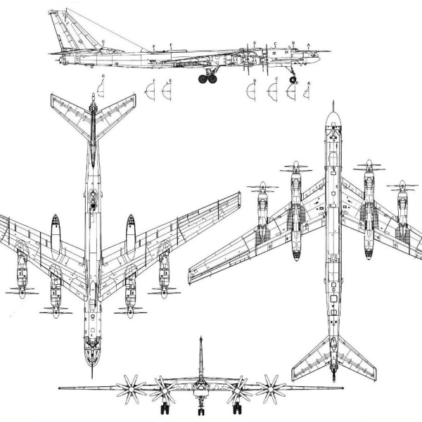 18.Ту-95МС. Схема 2.