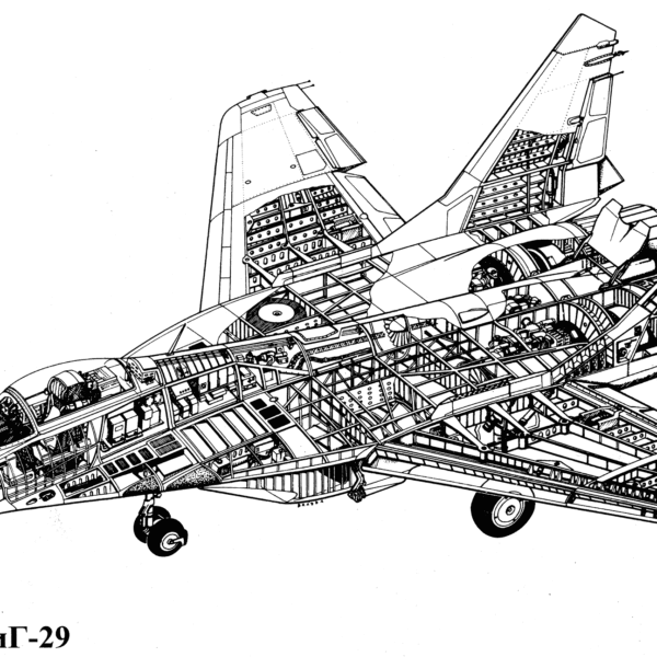 Компоновочная схема МиГ-29 (9-12).