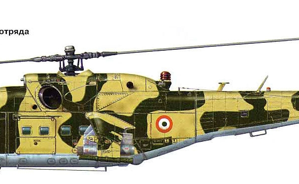 2.Ми-25 ВВС Индии. Рисунок.