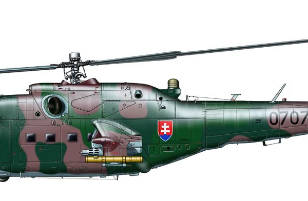 21а.Ми-24В ВВС Словакии. Рисунок.