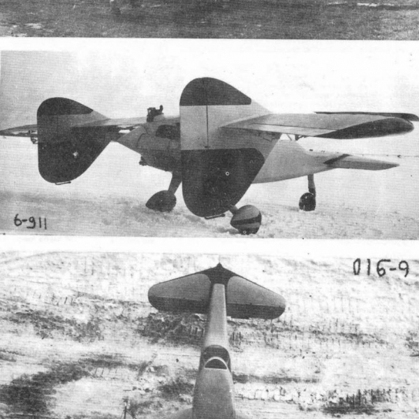 3.Самолет МиГ-8 Утка. Сверху 1-й вариант самолета.