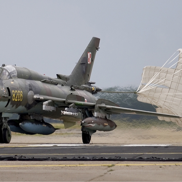 3.Су-22М4 ВВС Польши на пробеге.