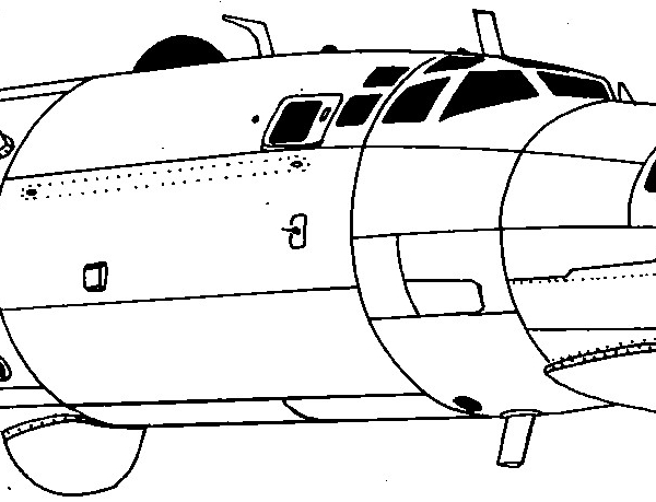 5.Носовая часть Ту-95М. Схема.