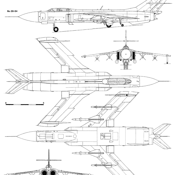 5.Як-28-64. Схема.