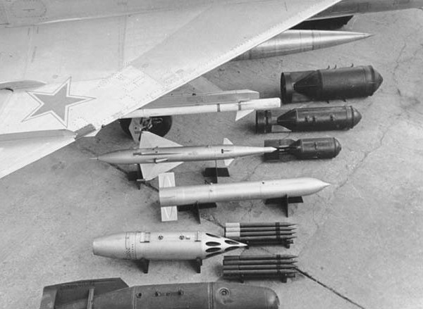 5а.Типы подвески вооружения МиГ-21С.