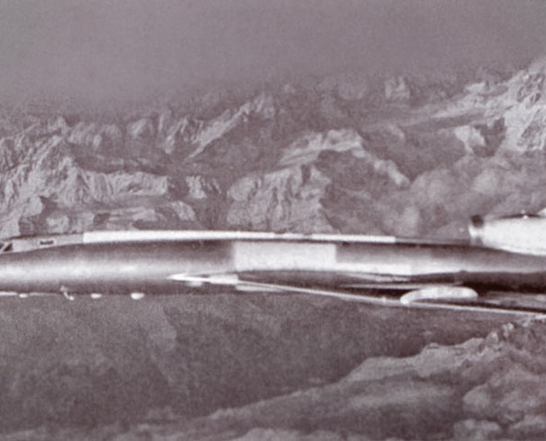 5а.Ту-22ПД над горами Афганистана.