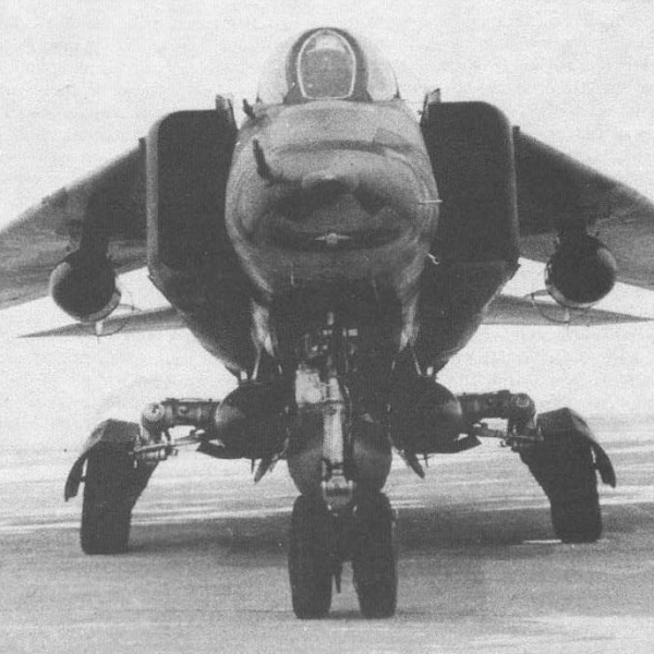 6.МиГ-23Б. Вид спереди.