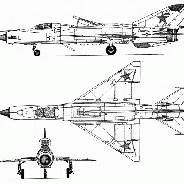 7.МиГ-21ПД (Е-7ПД). Схема.